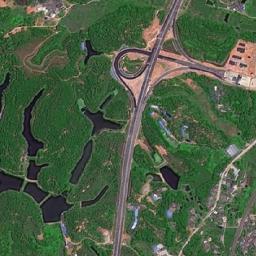 大桥镇卫星地图 - 广西壮族自治区玉林市陆川县大桥镇